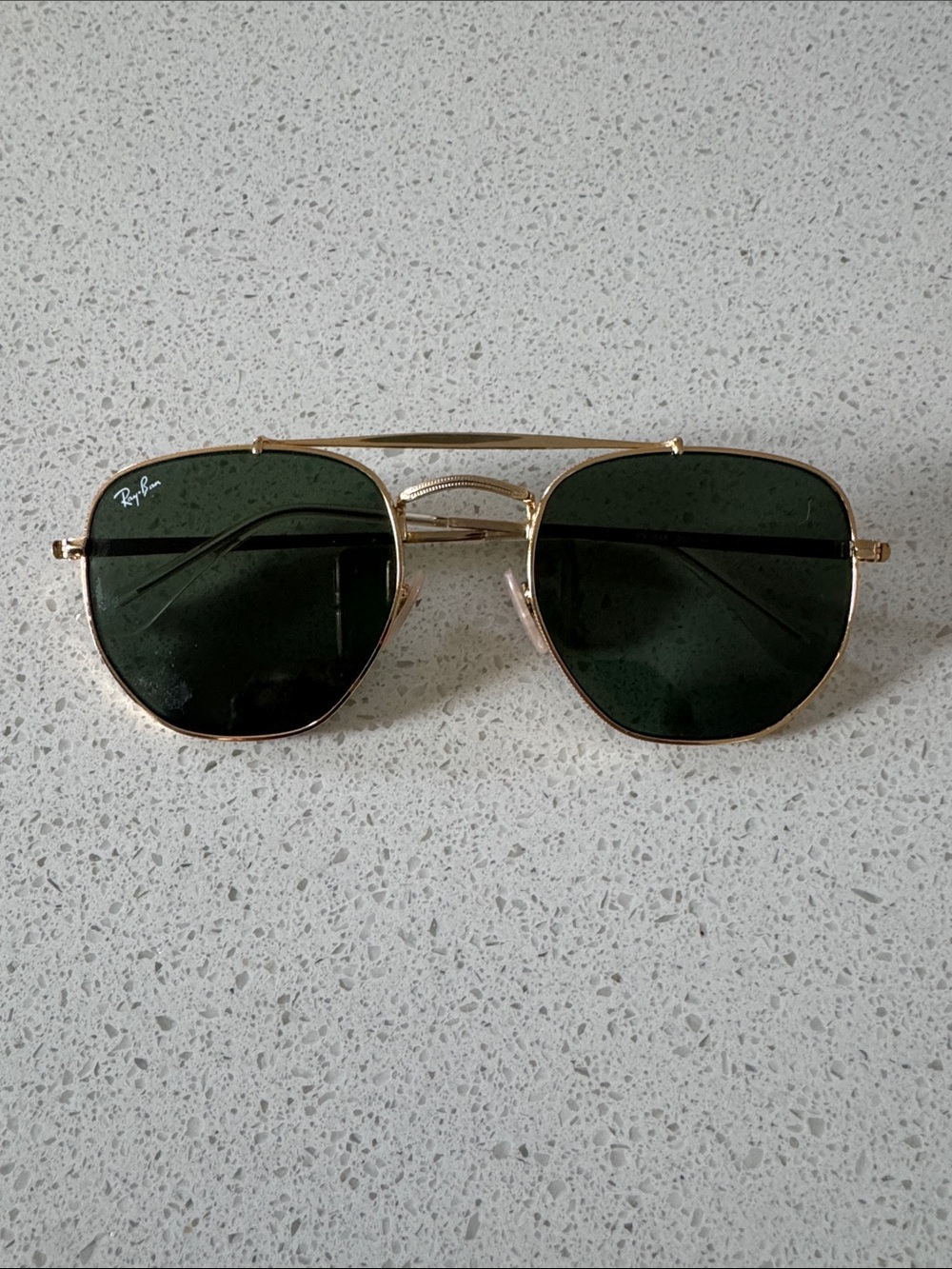 Ray-Ban RB3648 Gold/Green Sunglasses
